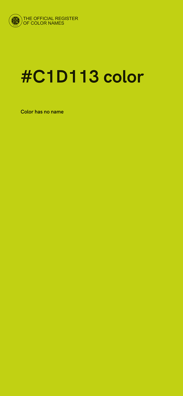 #C1D113 color image