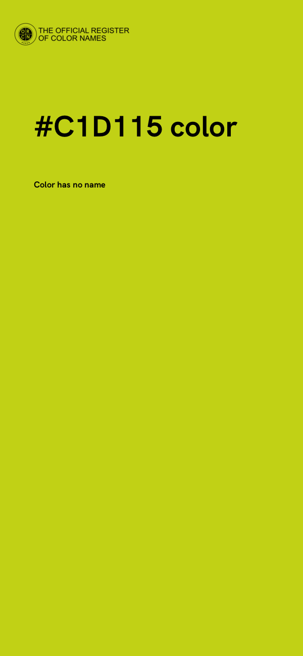 #C1D115 color image