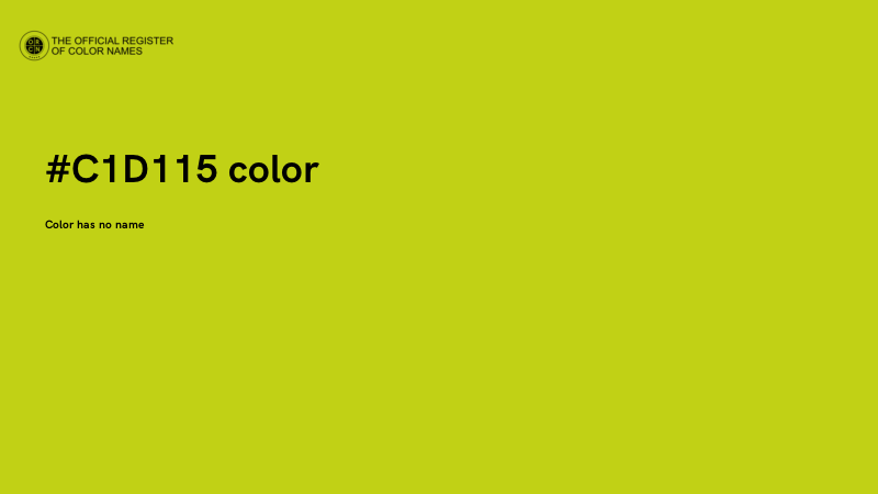 #C1D115 color image