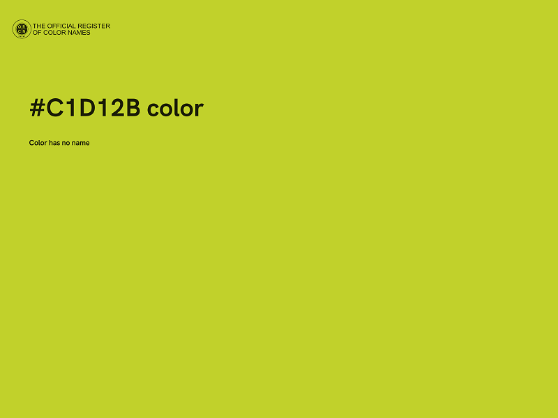 #C1D12B color image