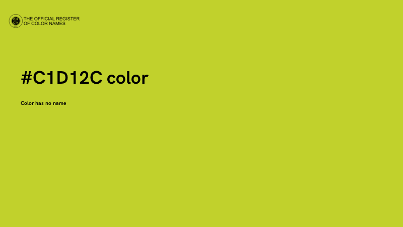 #C1D12C color image