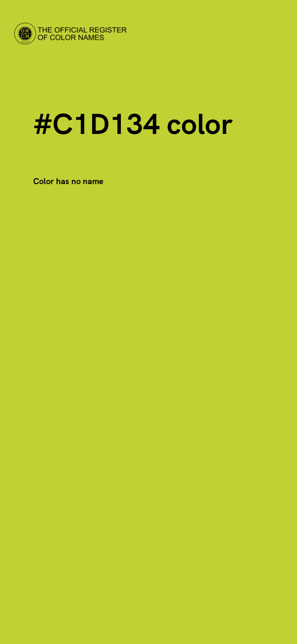 #C1D134 color image