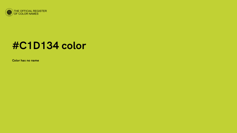 #C1D134 color image