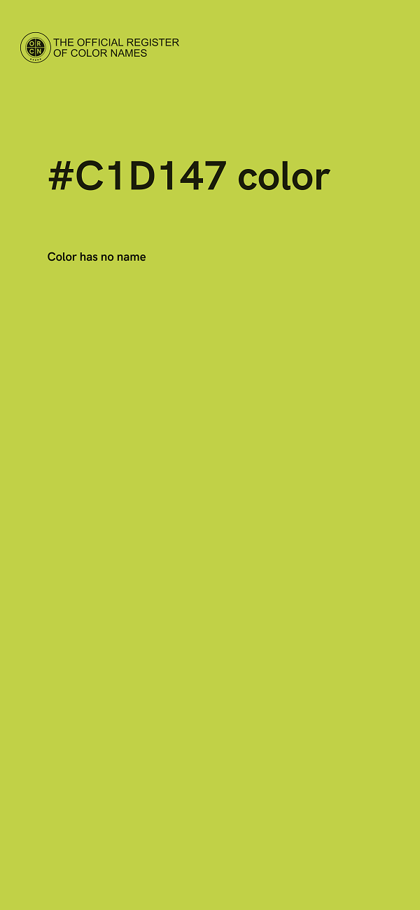 #C1D147 color image