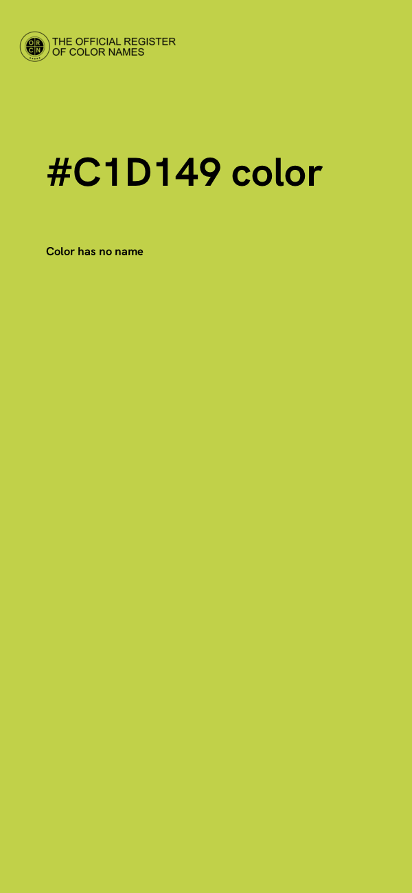 #C1D149 color image