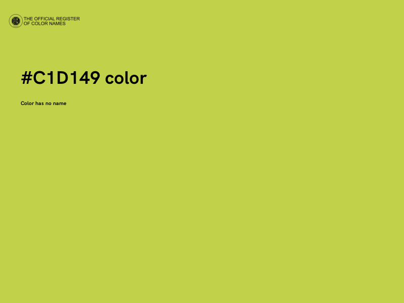 #C1D149 color image