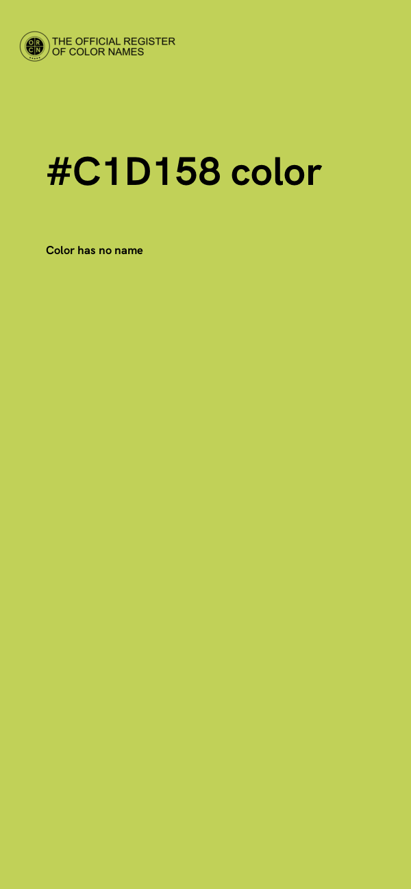 #C1D158 color image