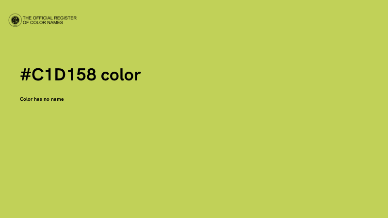#C1D158 color image