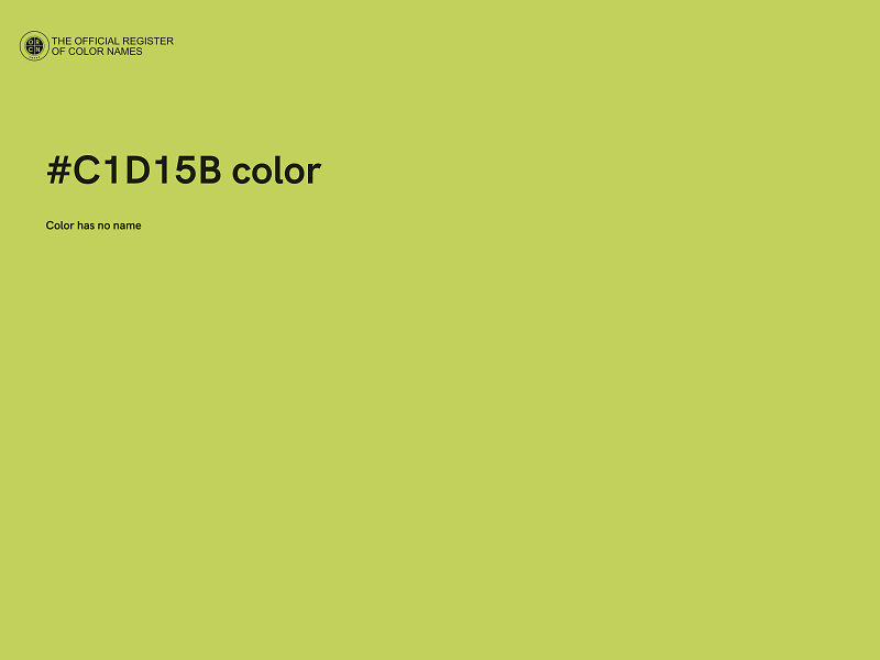 #C1D15B color image