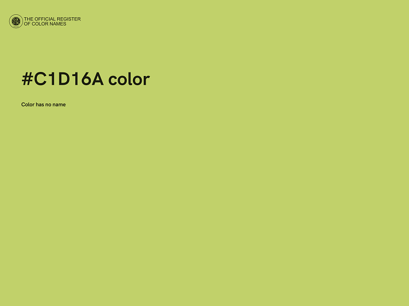 #C1D16A color image