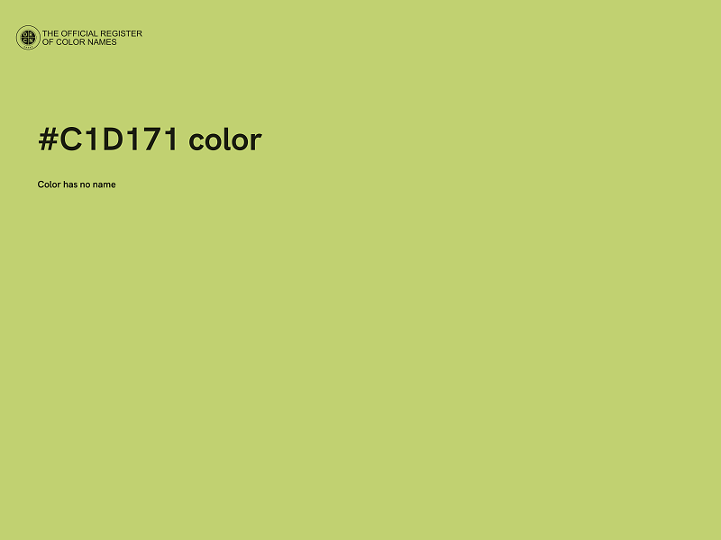 #C1D171 color image
