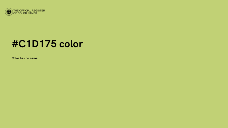 #C1D175 color image