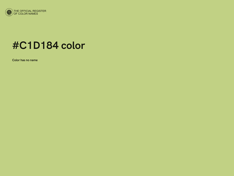 #C1D184 color image