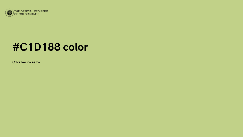 #C1D188 color image