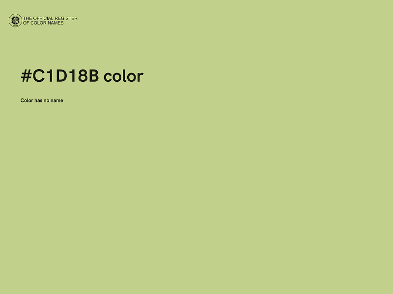 #C1D18B color image