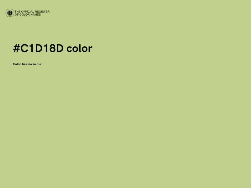 #C1D18D color image