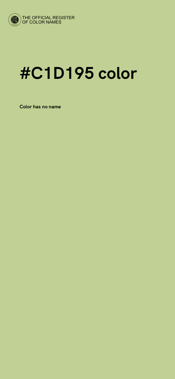 #C1D195 color image