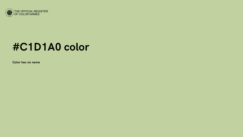 #C1D1A0 color image