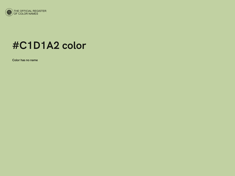 #C1D1A2 color image