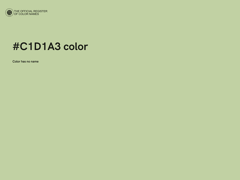 #C1D1A3 color image