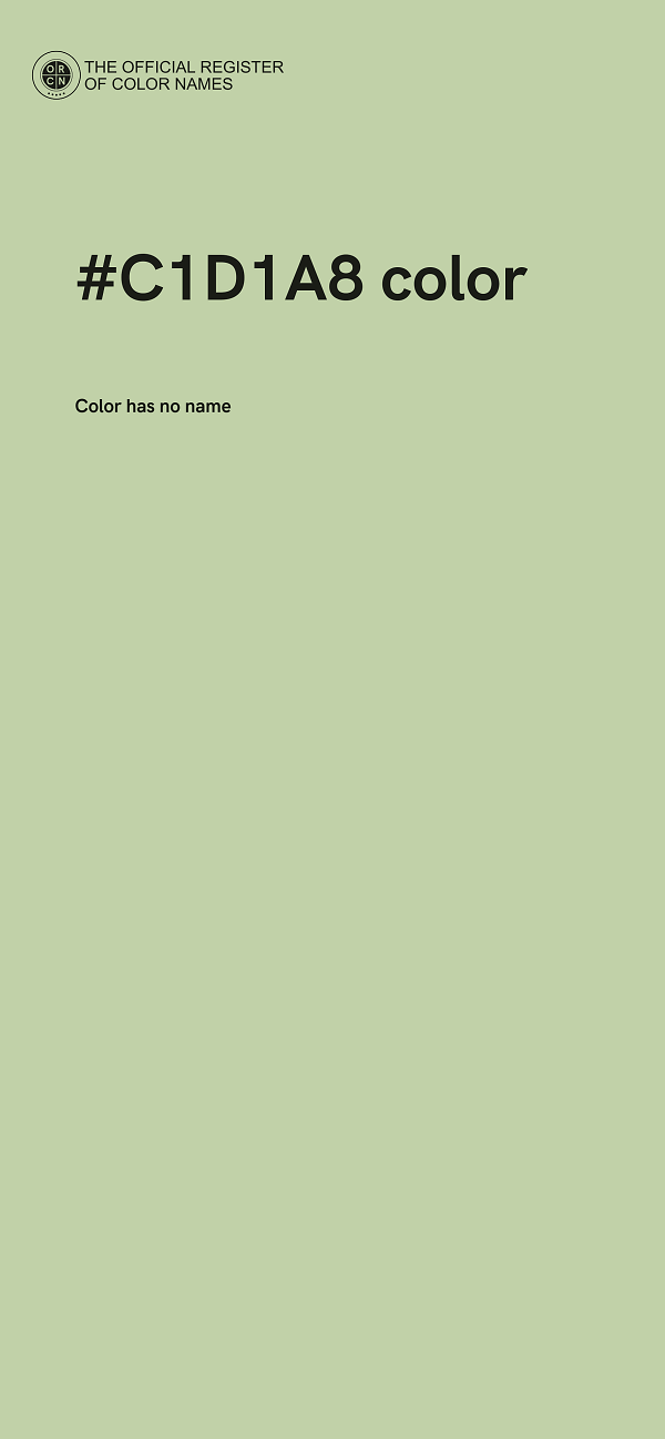 #C1D1A8 color image