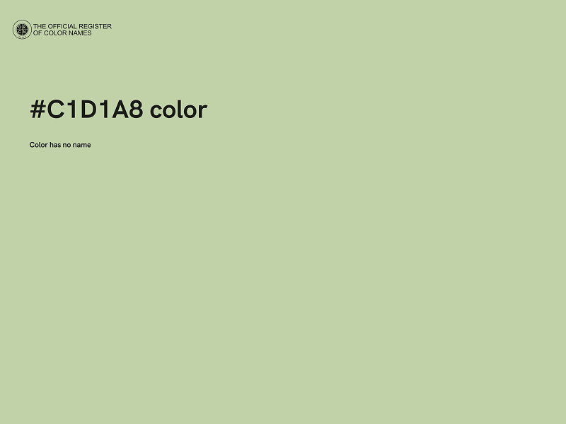 #C1D1A8 color image