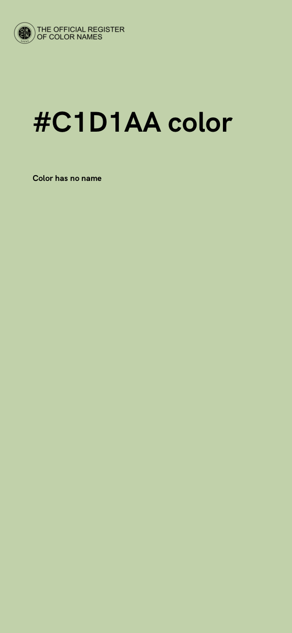 #C1D1AA color image