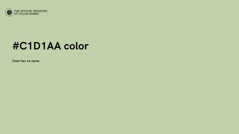 #C1D1AA color image