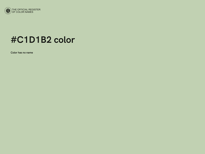 #C1D1B2 color image