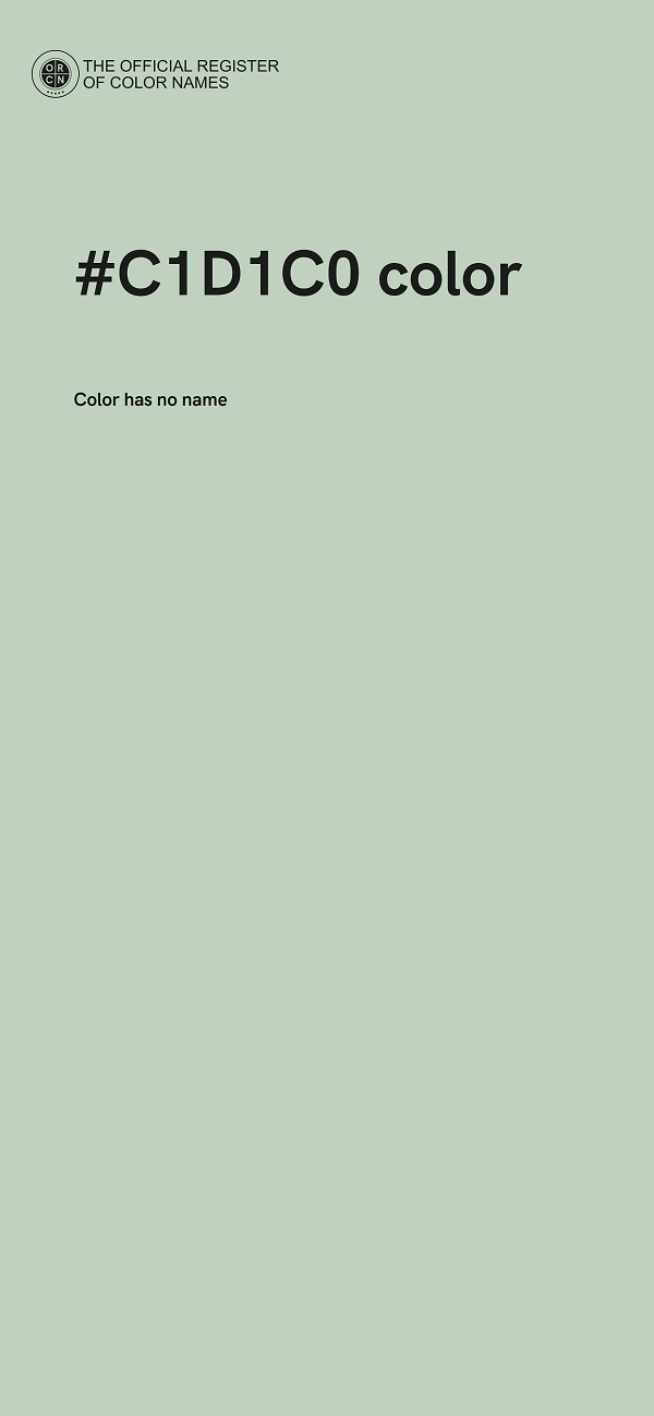#C1D1C0 color image