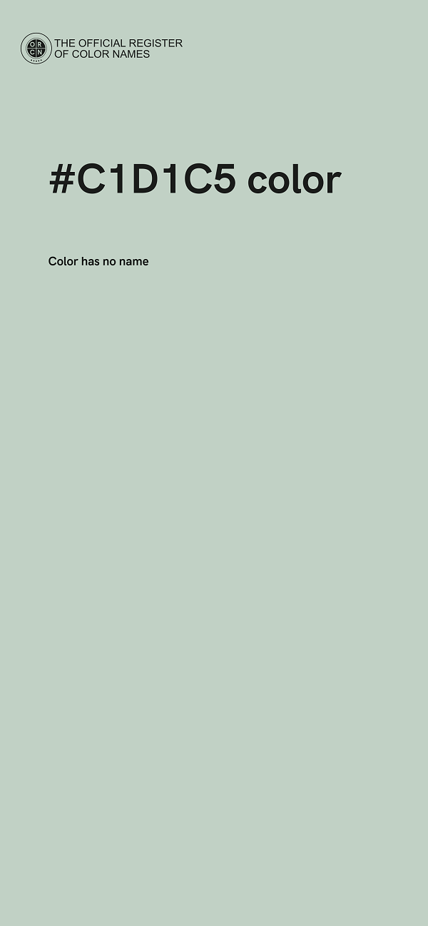 #C1D1C5 color image