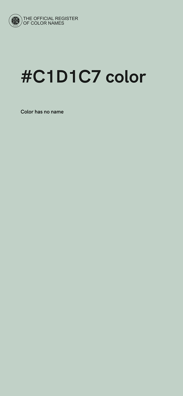 #C1D1C7 color image