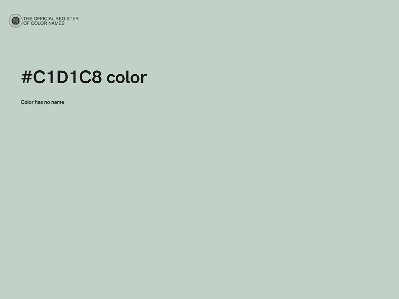 #C1D1C8 color image