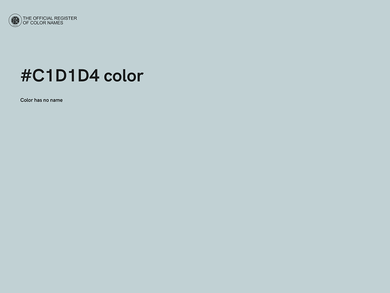 #C1D1D4 color image