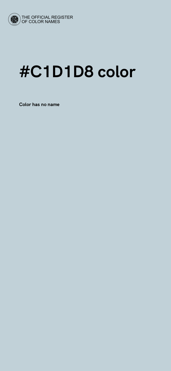 #C1D1D8 color image