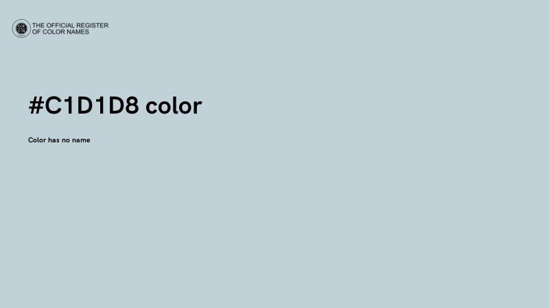 #C1D1D8 color image
