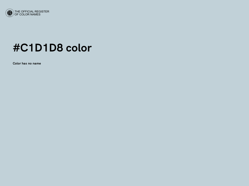 #C1D1D8 color image