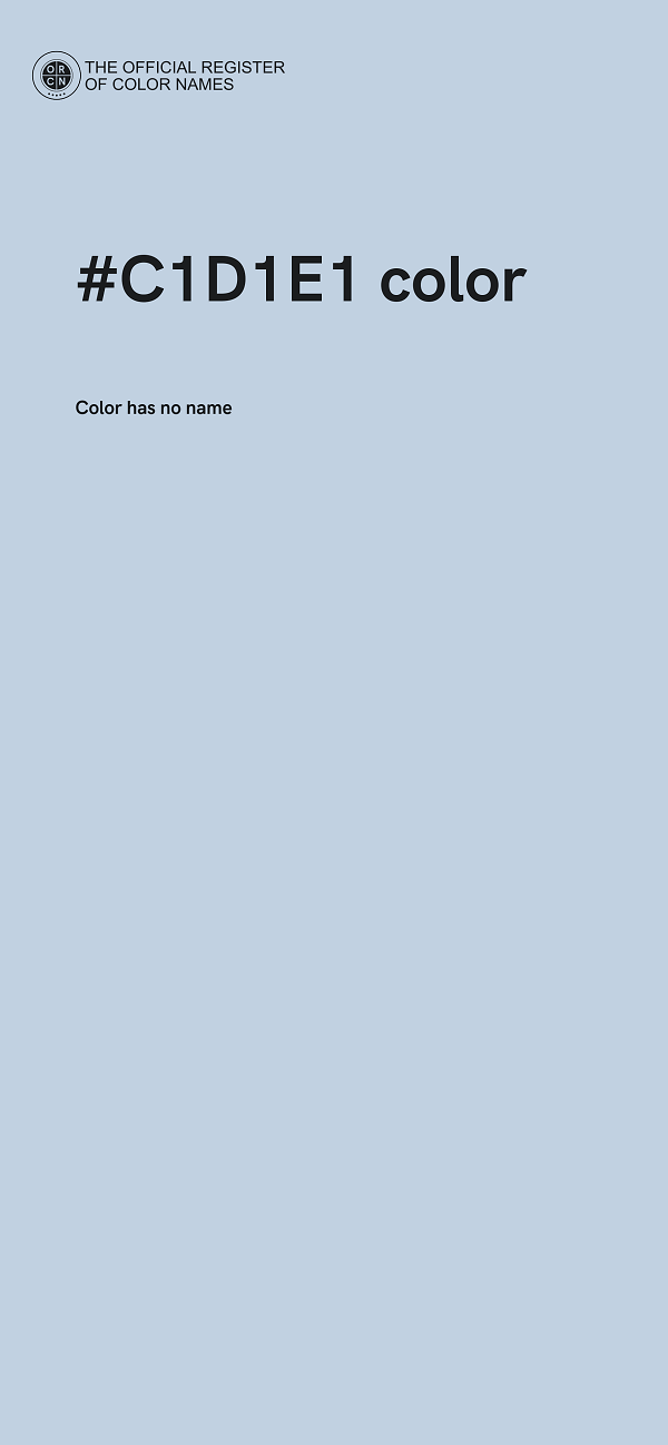 #C1D1E1 color image