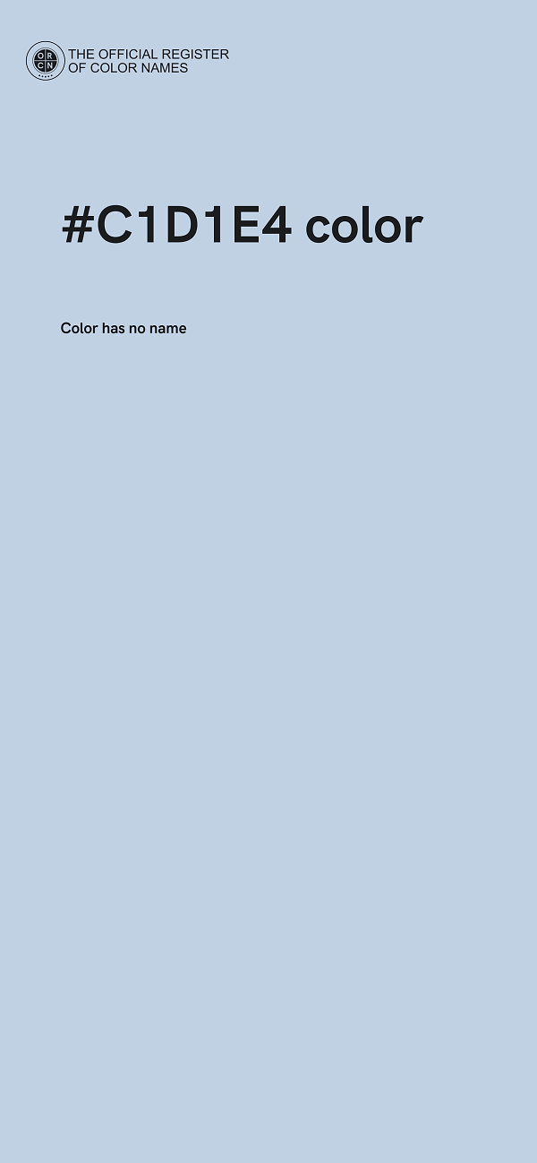 #C1D1E4 color image