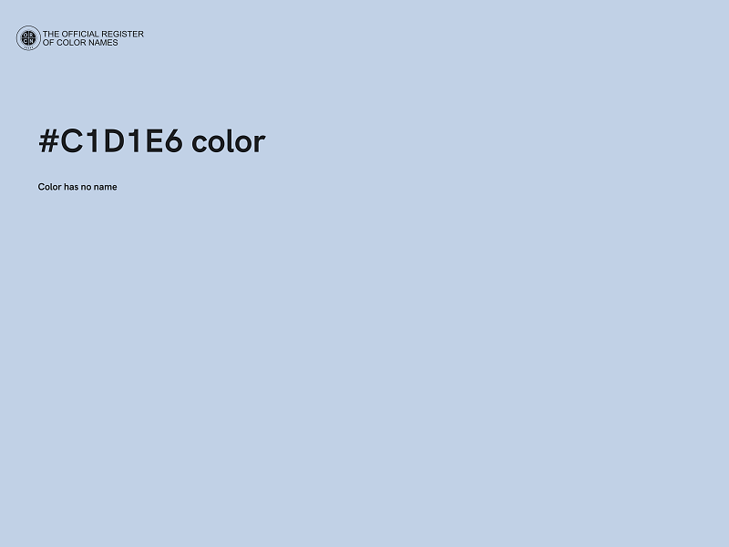 #C1D1E6 color image