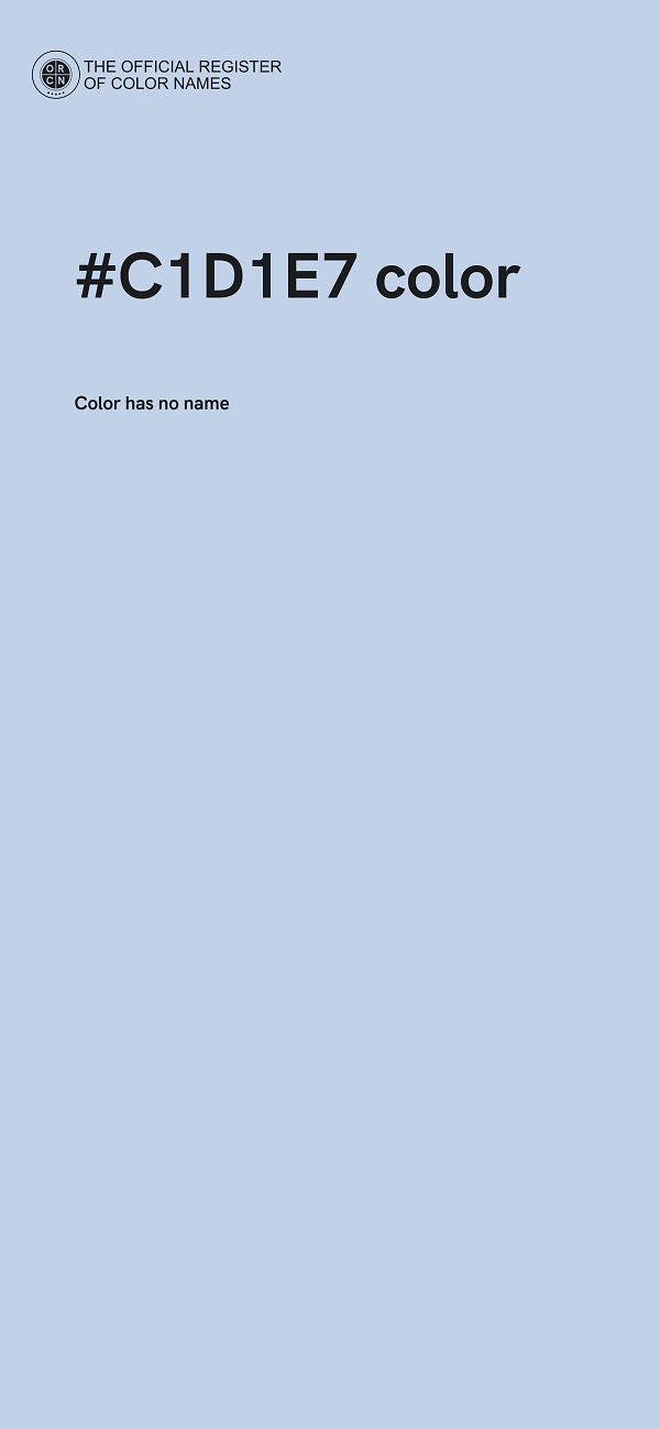 #C1D1E7 color image