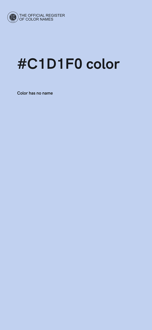 #C1D1F0 color image
