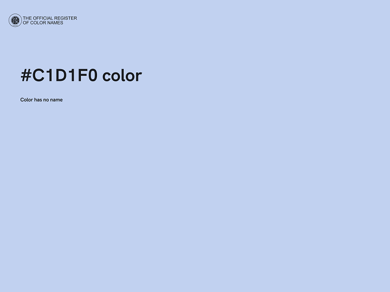 #C1D1F0 color image