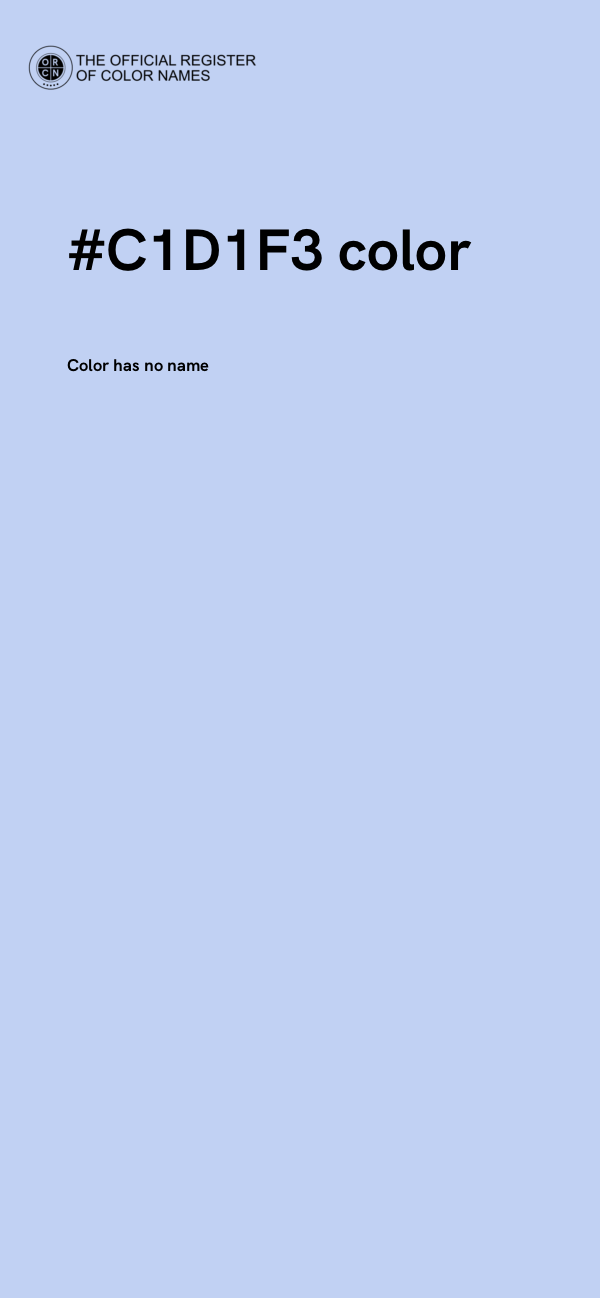#C1D1F3 color image