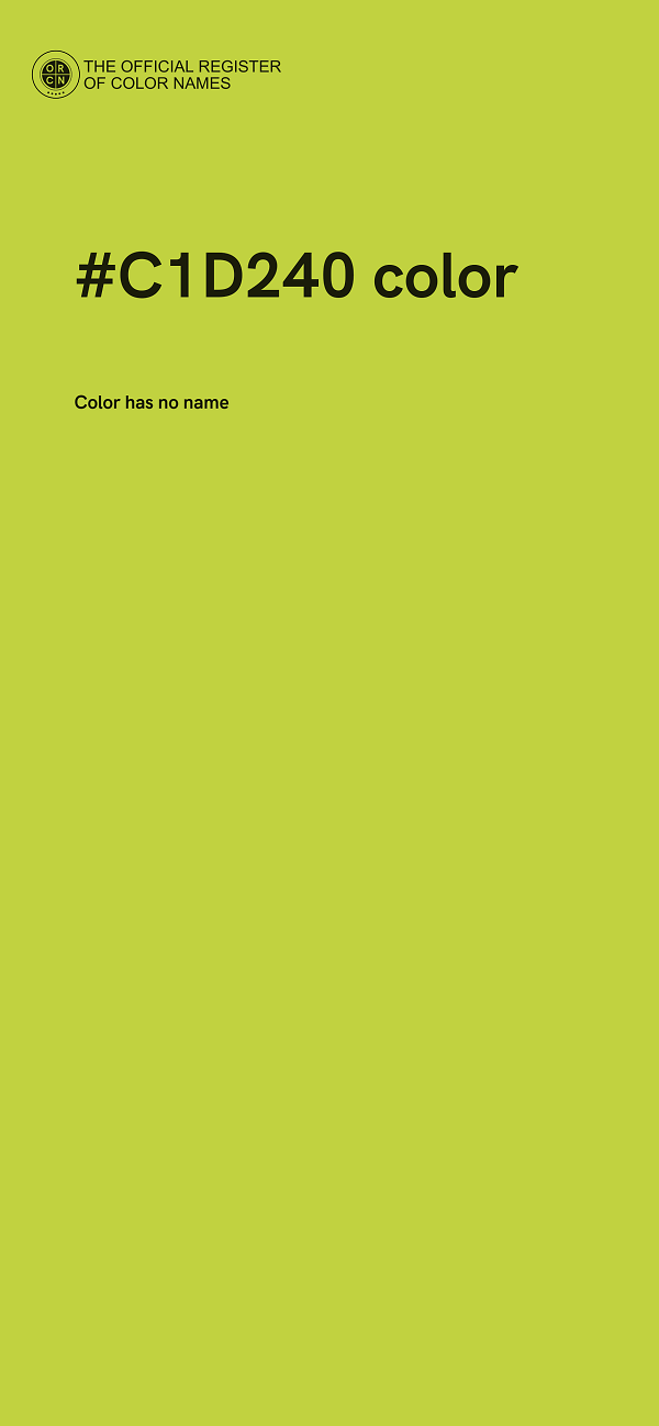 #C1D240 color image
