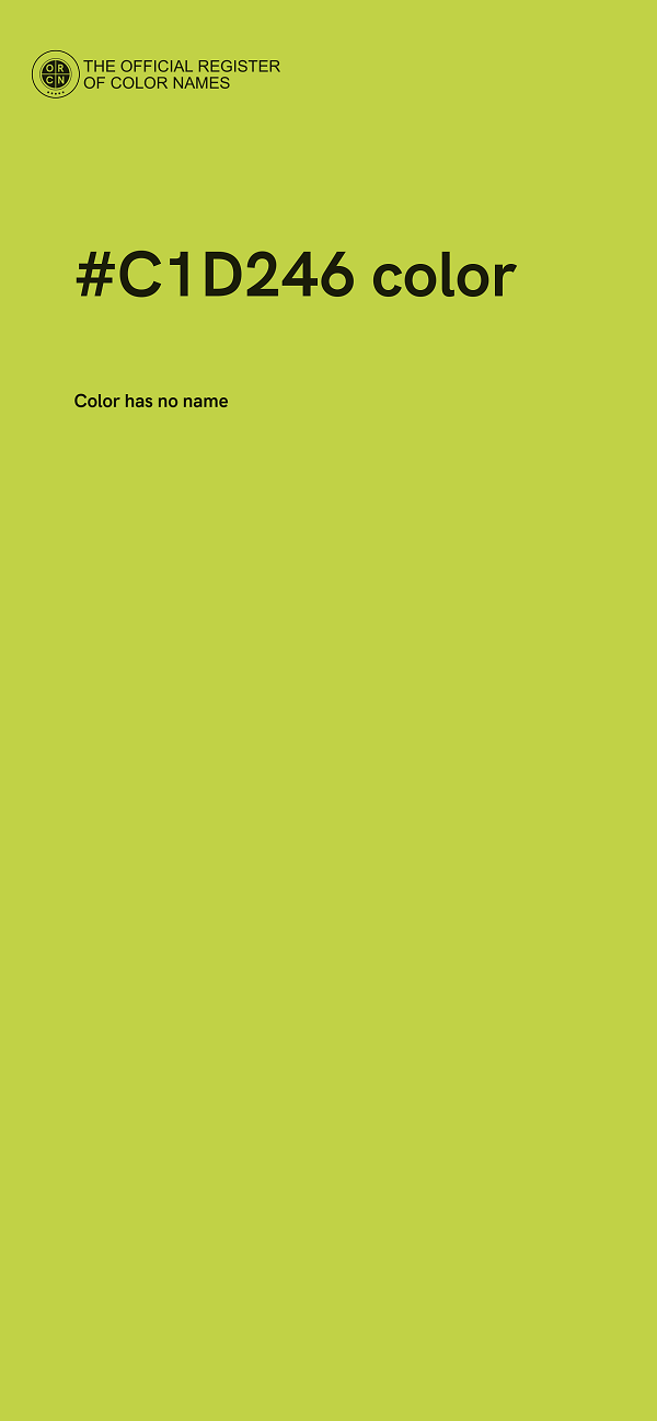 #C1D246 color image