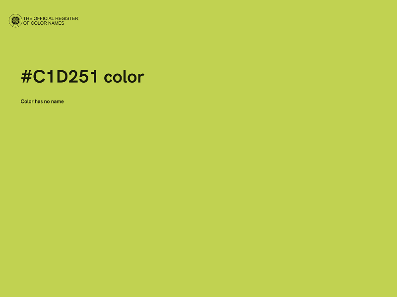 #C1D251 color image
