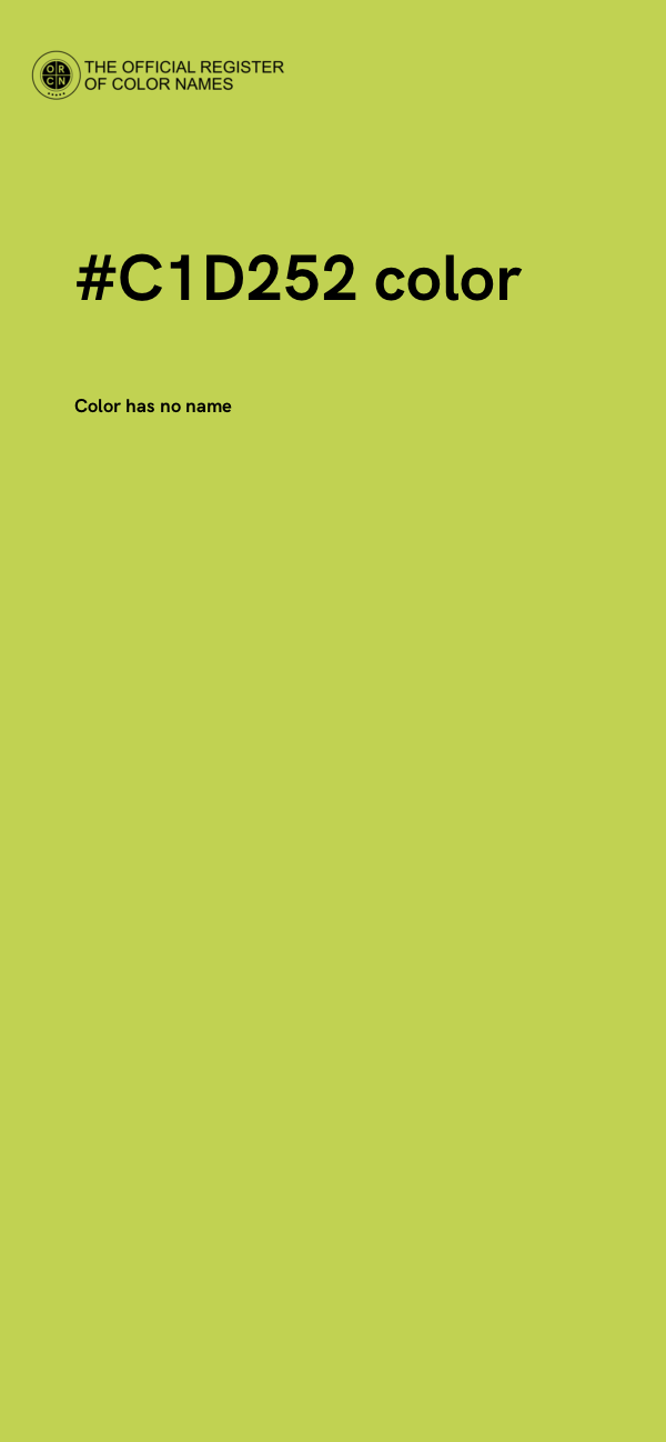 #C1D252 color image