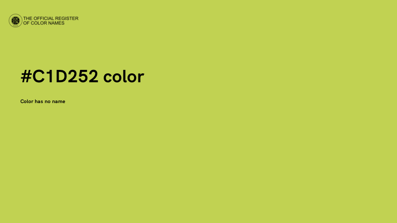 #C1D252 color image