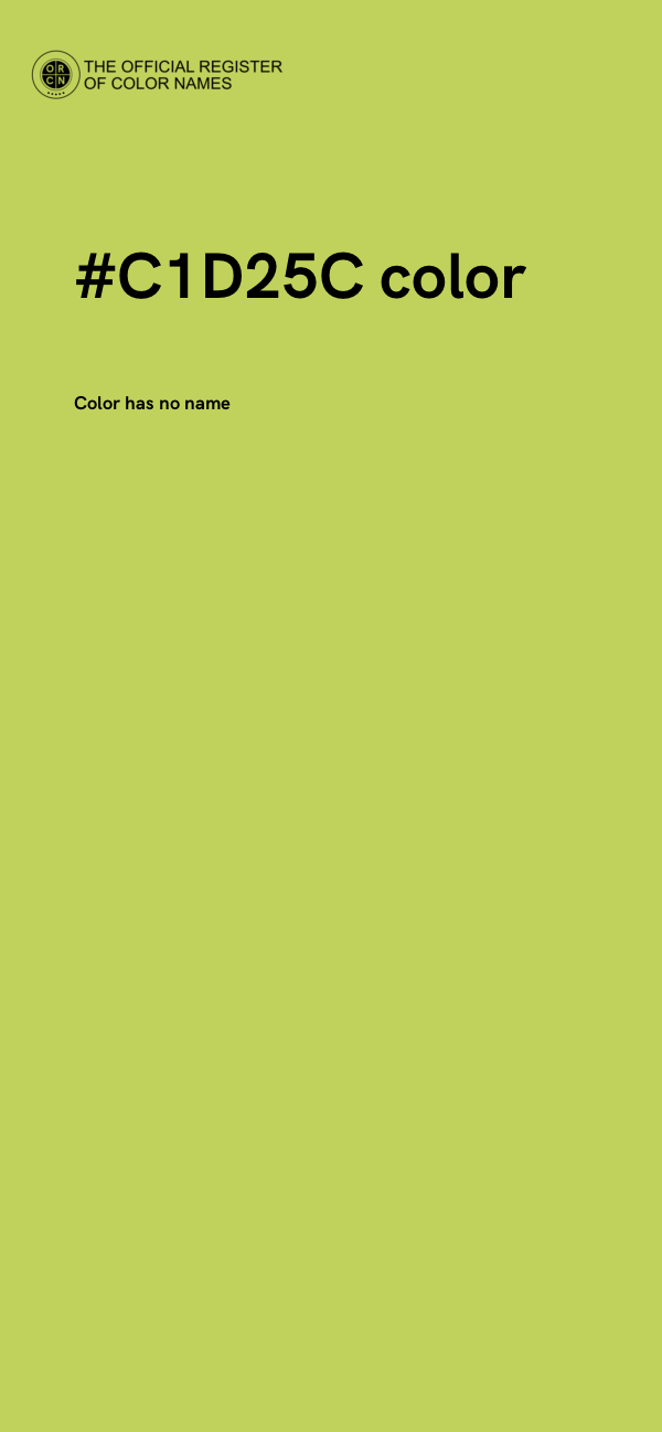 #C1D25C color image